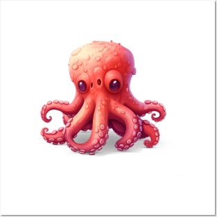 Cute baby octopus Posters and Art